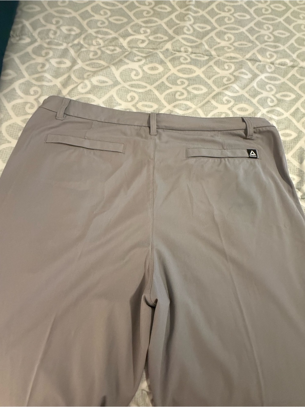 Reebok Men's Light Gray Dress Pants - Straight Leg - Picture 4 of 5